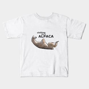 Chilling Like A Alpaca Kids T-Shirt